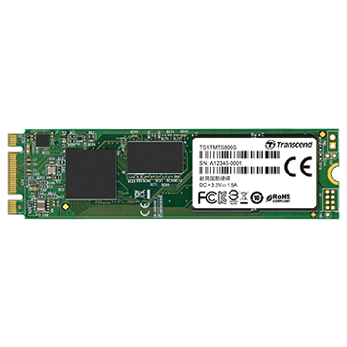 TRANSCEND 800S 256GB SSD, M.2 2280, SATA 6Gb/s, Read/Write: 500 / 450 MB/s, TS256GMTS800S