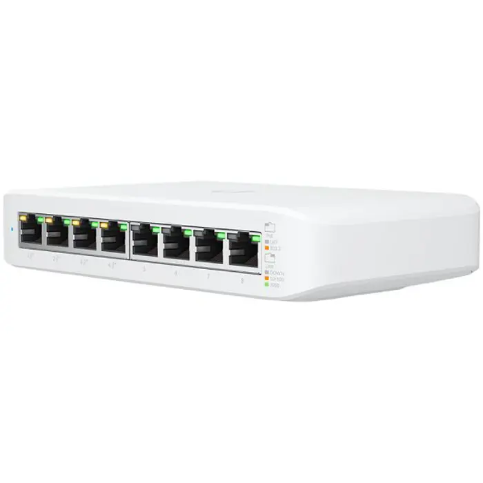 UniFi Low-cost Desktop 8Port Gigabit Switch with POE
