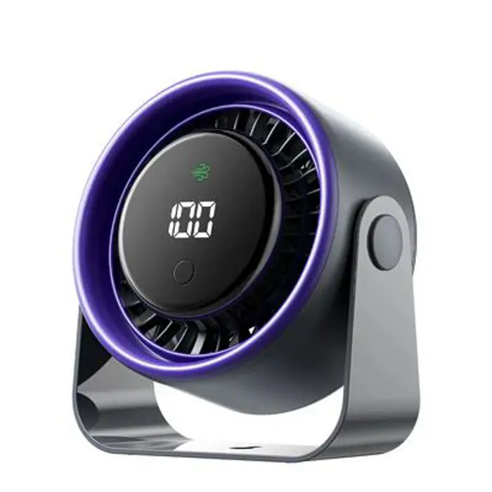 Vention Desktop Air Circulation Fan Gray Smart Digital Display, VEN-PBJH0-PRO