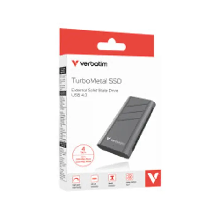 Verbatim TurboMetal 4TB SSD USB4 , R3700/W3600 MB/s, V032023