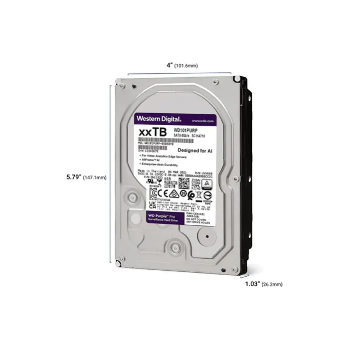 WD Purple Pro 8TB SATA 6Gb/s 3.5inch