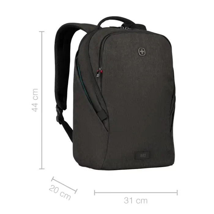 Wenger ruksak MX Light za prijenosnike do 16", 21 L, crni, 66933