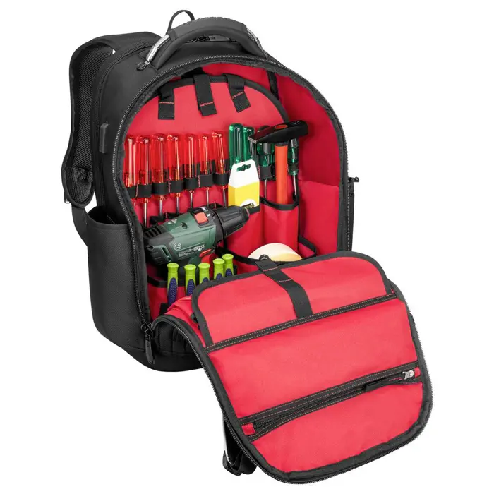 Wenger ruksak Tool Backpack Pro, sa pretincom za alat i prijenosnik do 17", crni, 77215