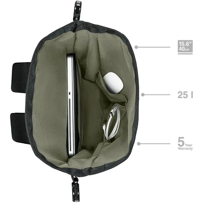 Wenger ruksak UrbanOne Roll-Top za prijenosnik do 15.6",crni, 77213