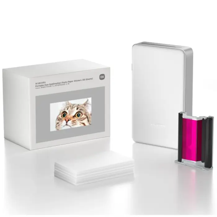 Xiaomi Portable Dye-Sublimation Photo Paper (50 Sheets), XIA-BHR082OGL