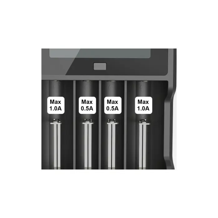 XTAR VC4 Li-Ion/Ni-Mh punjač AA/AAA baterija, LCD zaslon, USB, 56146