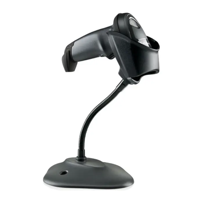 Zebra LI2208 laserski barcode 1D čitač, USB kabel + stalak, crni